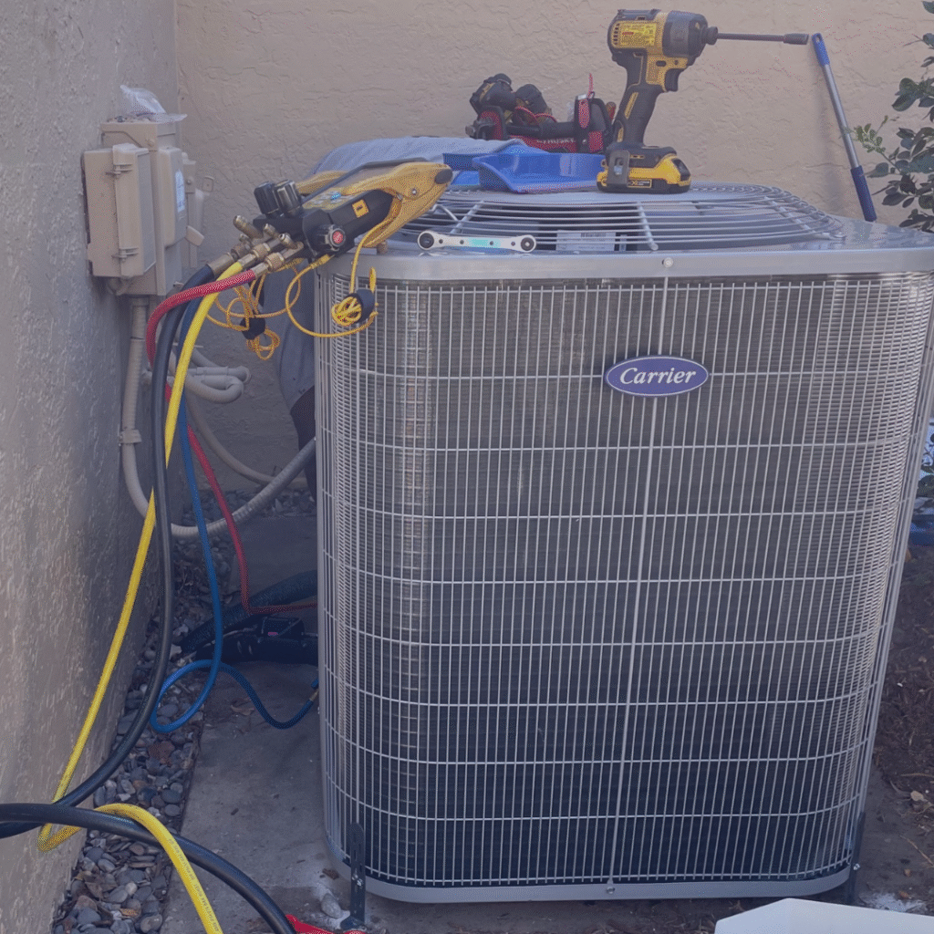 Maintenance on AC unit Rocket Cooling